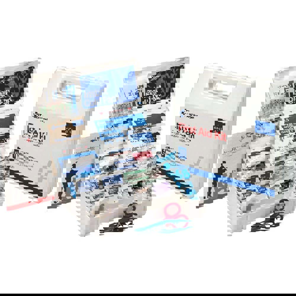 First Aid Kit: 62 Pc, for 10 People